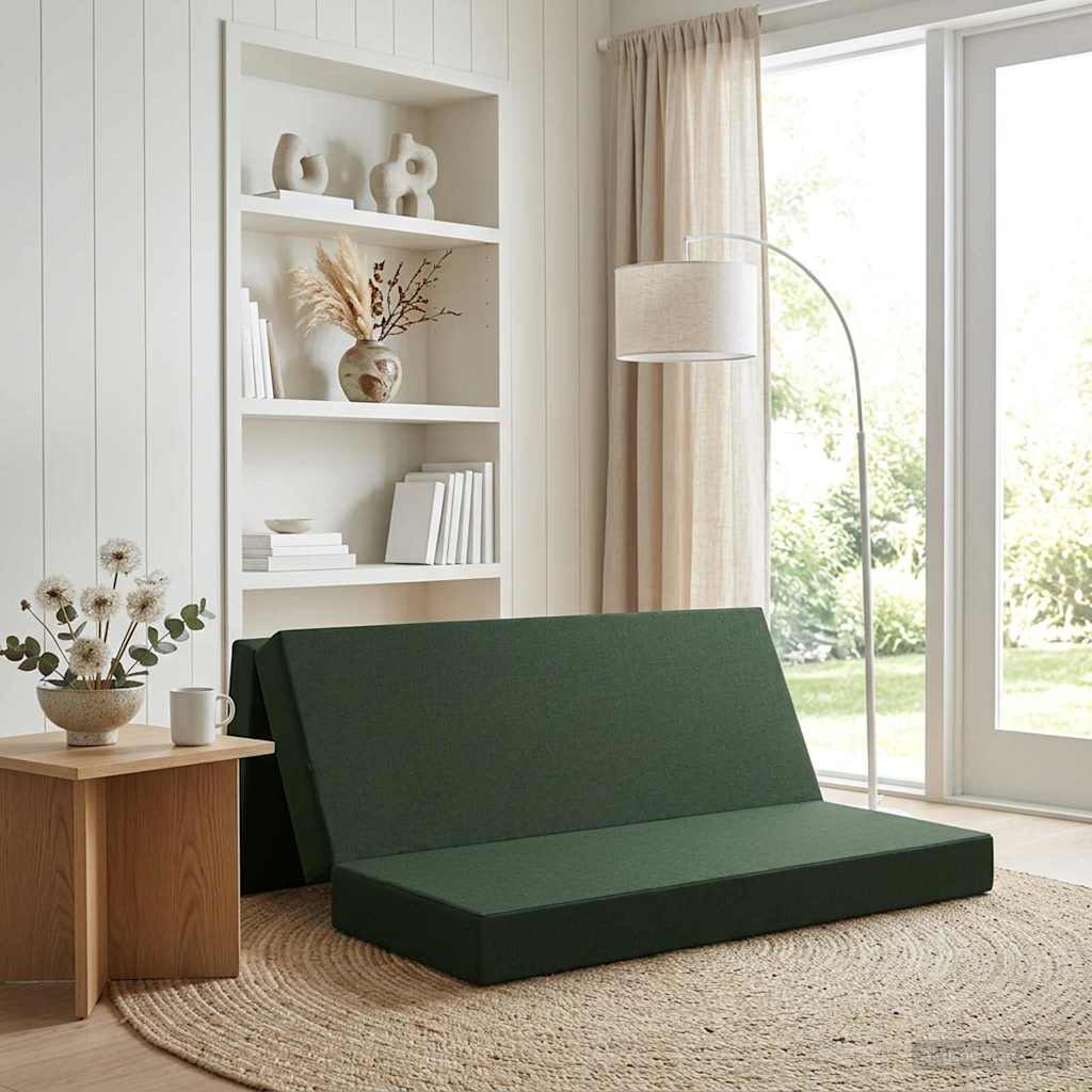 Klappsofa Bett 180 x 67 x 45 cm Dunkelgrün
