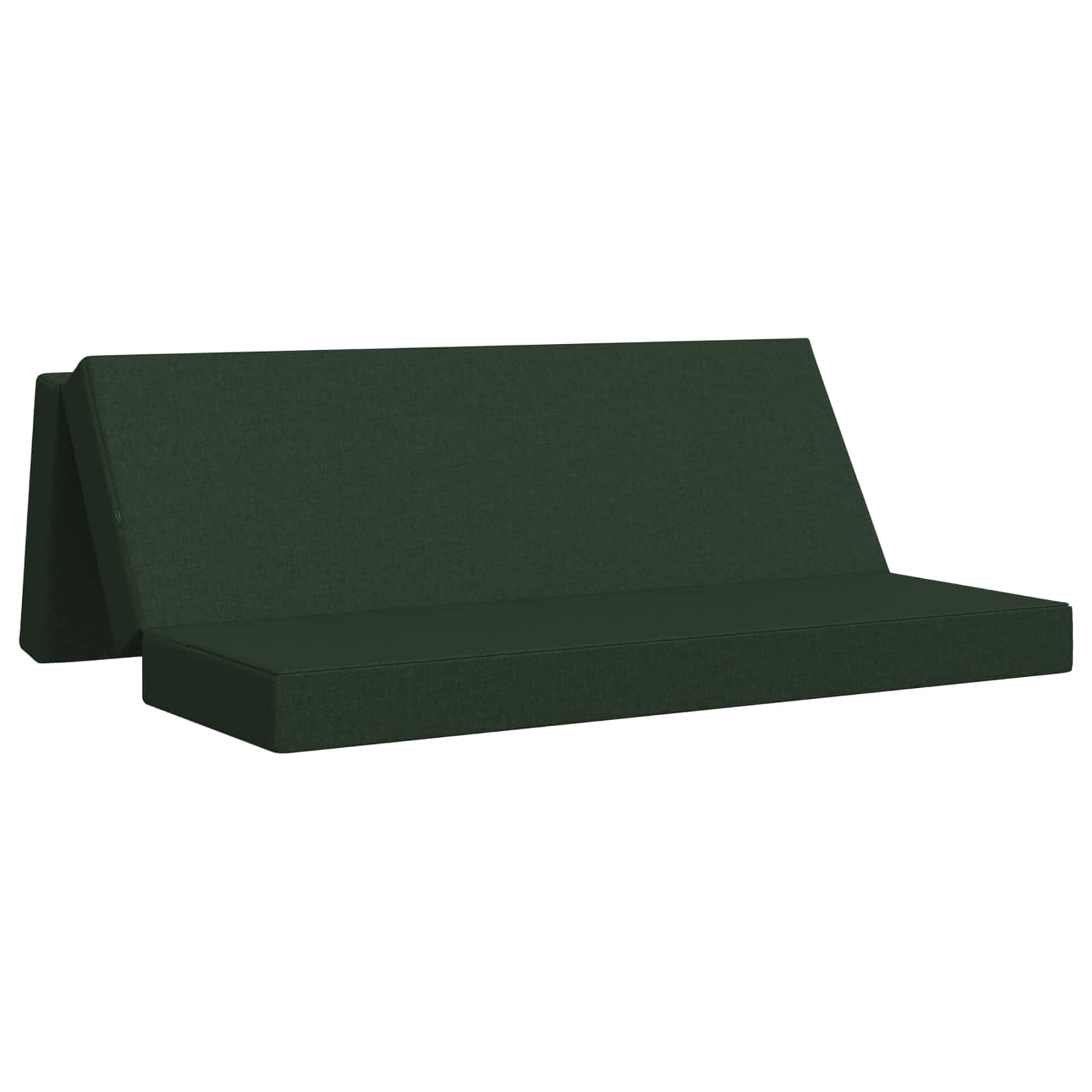 Klappsofa Bett 180 x 67 x 45 cm Dunkelgrün