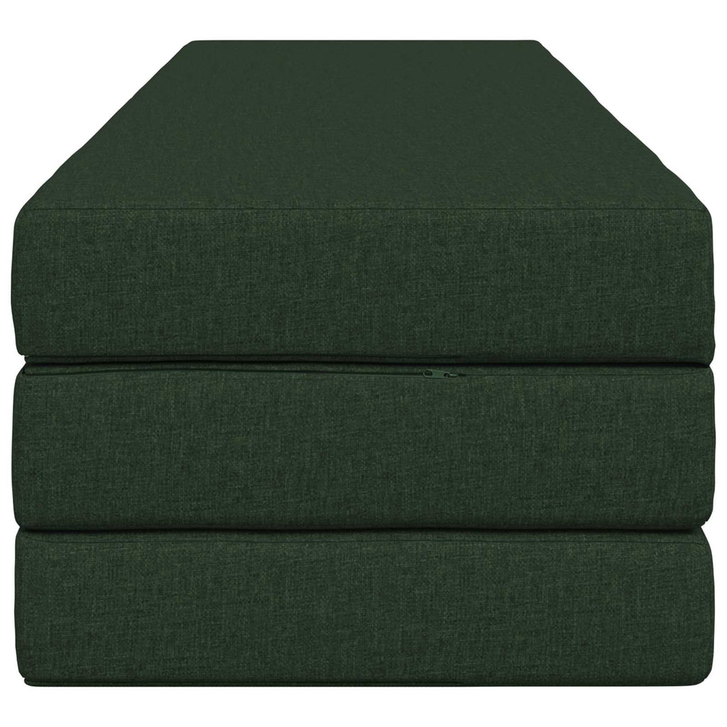 Klappsofa Bett 180 x 67 x 45 cm Dunkelgrün