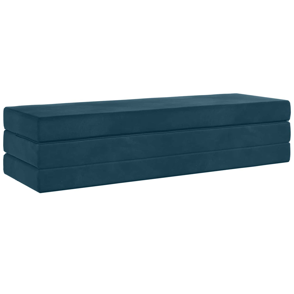 Klappsofa Bett 180 x 67 x 45 cm Blau