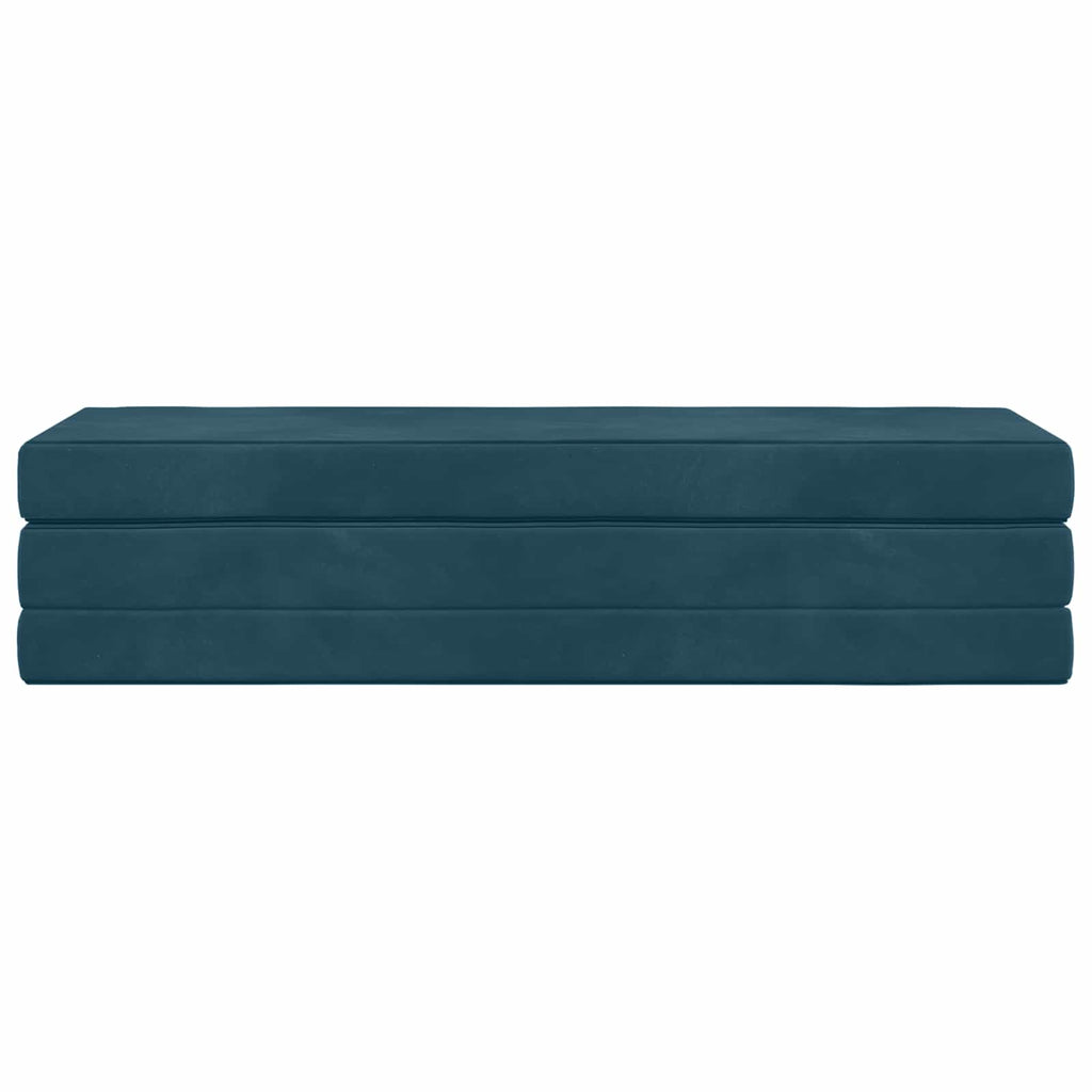 Klappsofa Bett 180 x 67 x 45 cm Blau