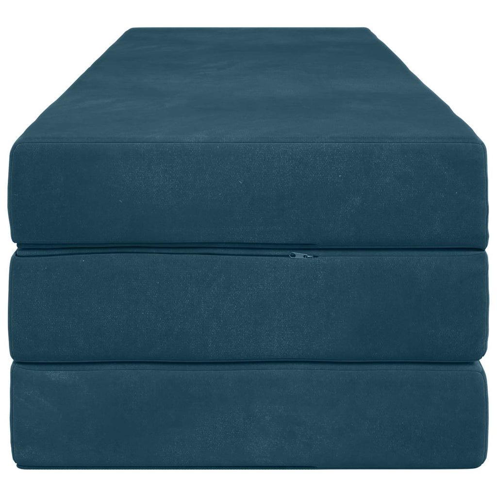 Klappsofa Bett 180 x 67 x 45 cm Blau