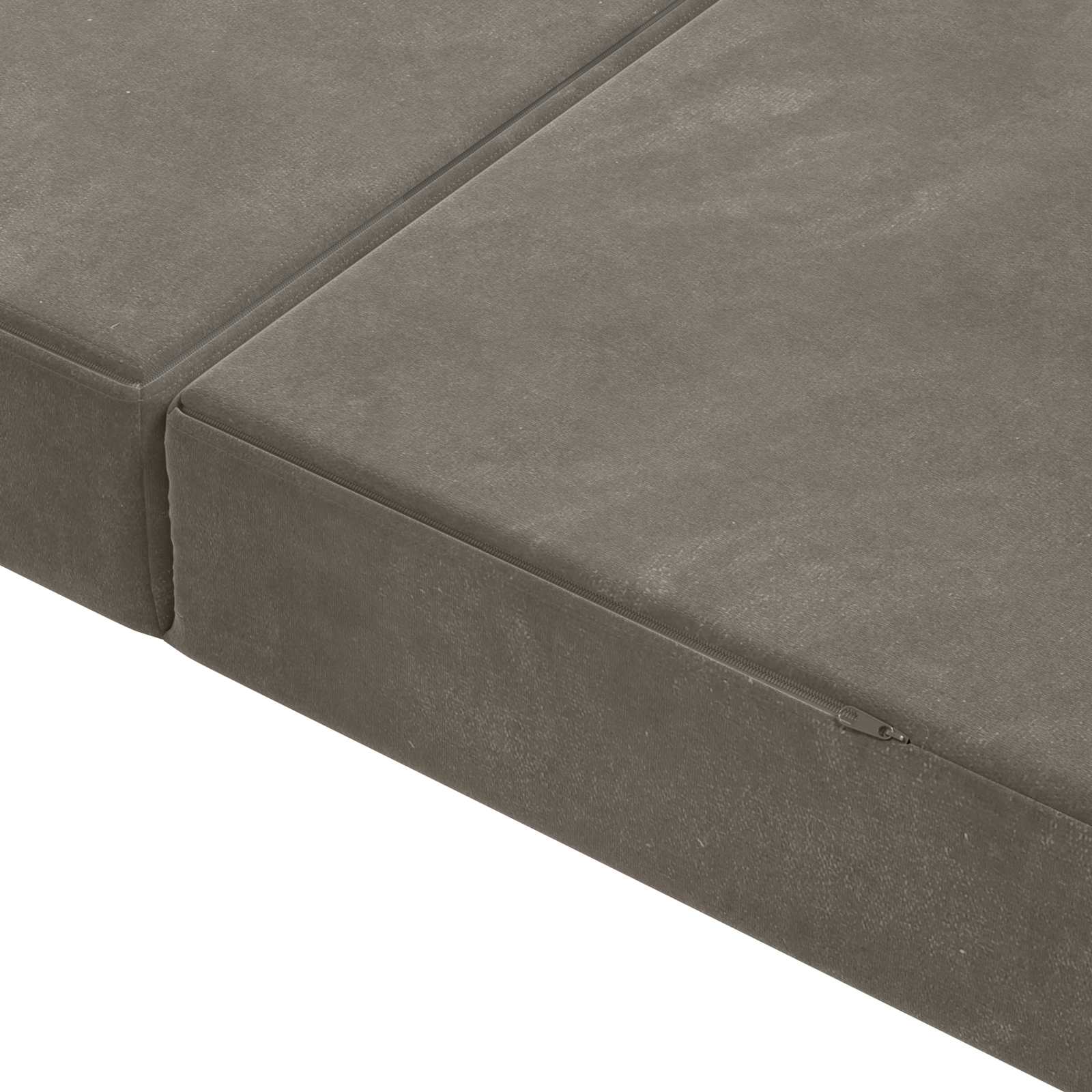 Klappsofa Bett 180 x 67 x 45 cm Hellgrau