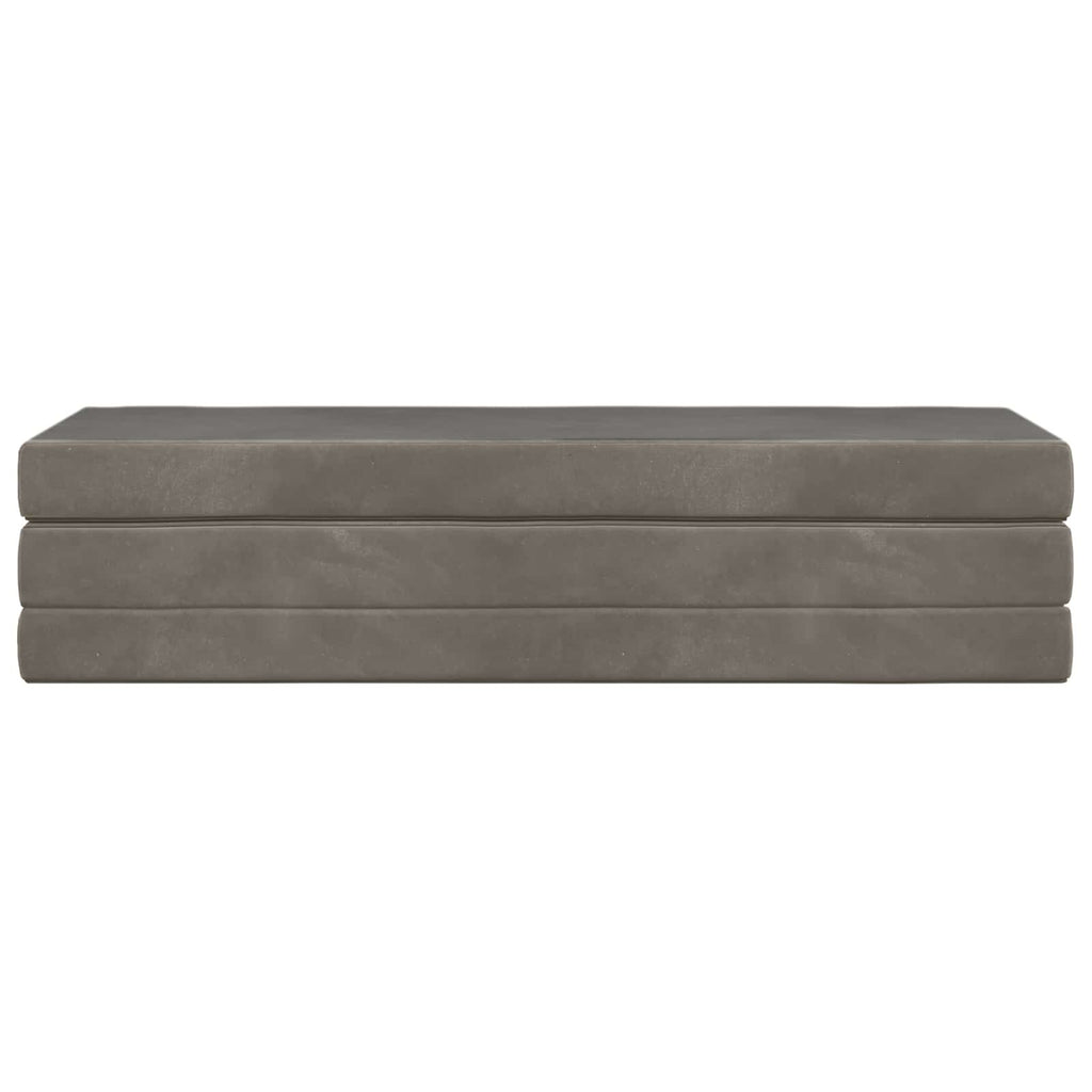 Klappsofa Bett 180 x 67 x 45 cm Hellgrau