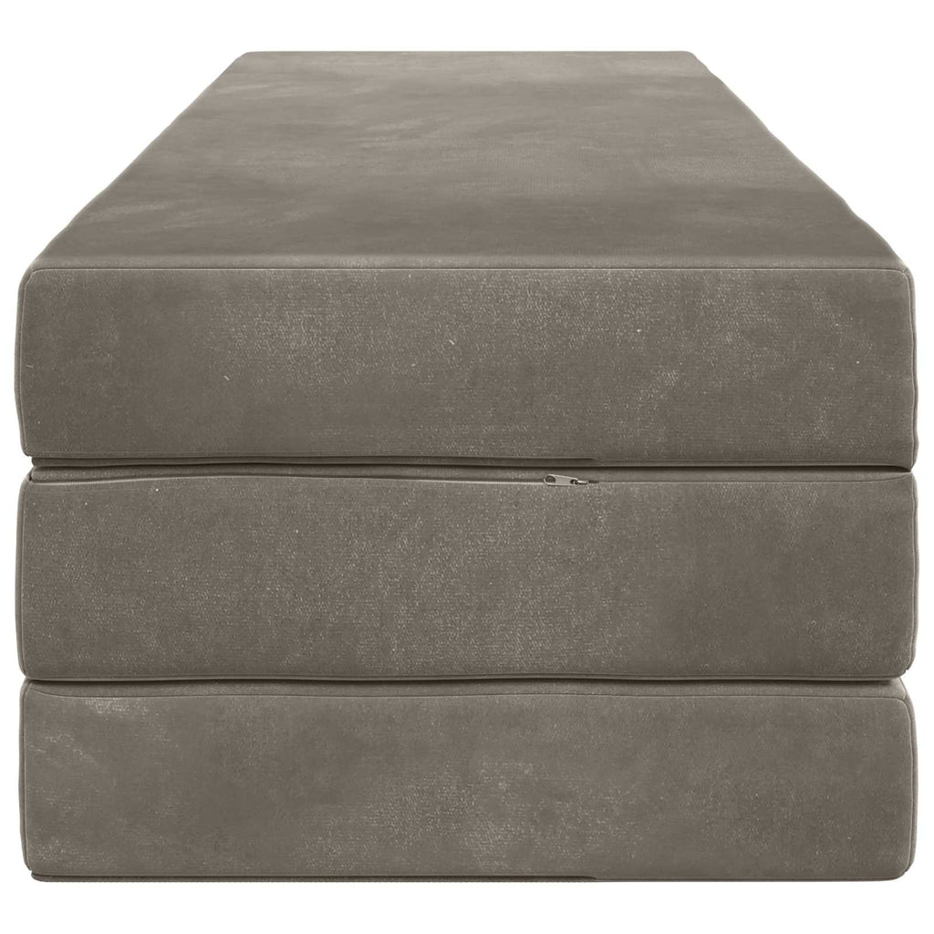 Klappsofa Bett 180 x 67 x 45 cm Hellgrau