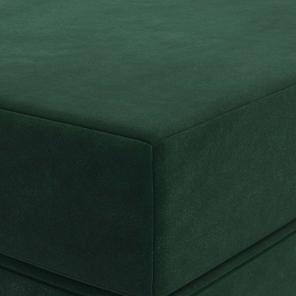 Klappsofa Bett 180 x 67 x 45 cm Dunkelgrün