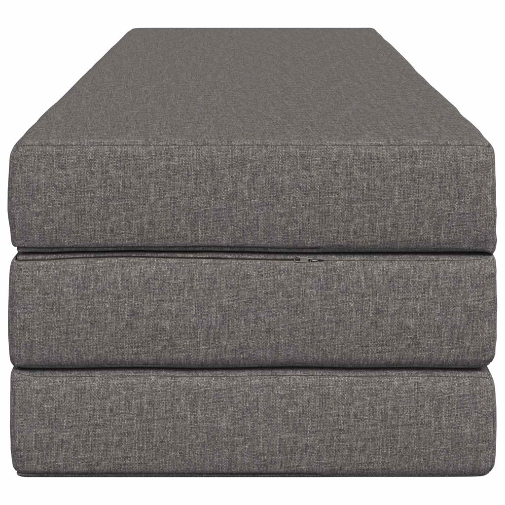 Klappsofa Bett 200 x 67 x 45 cm Hellgrau