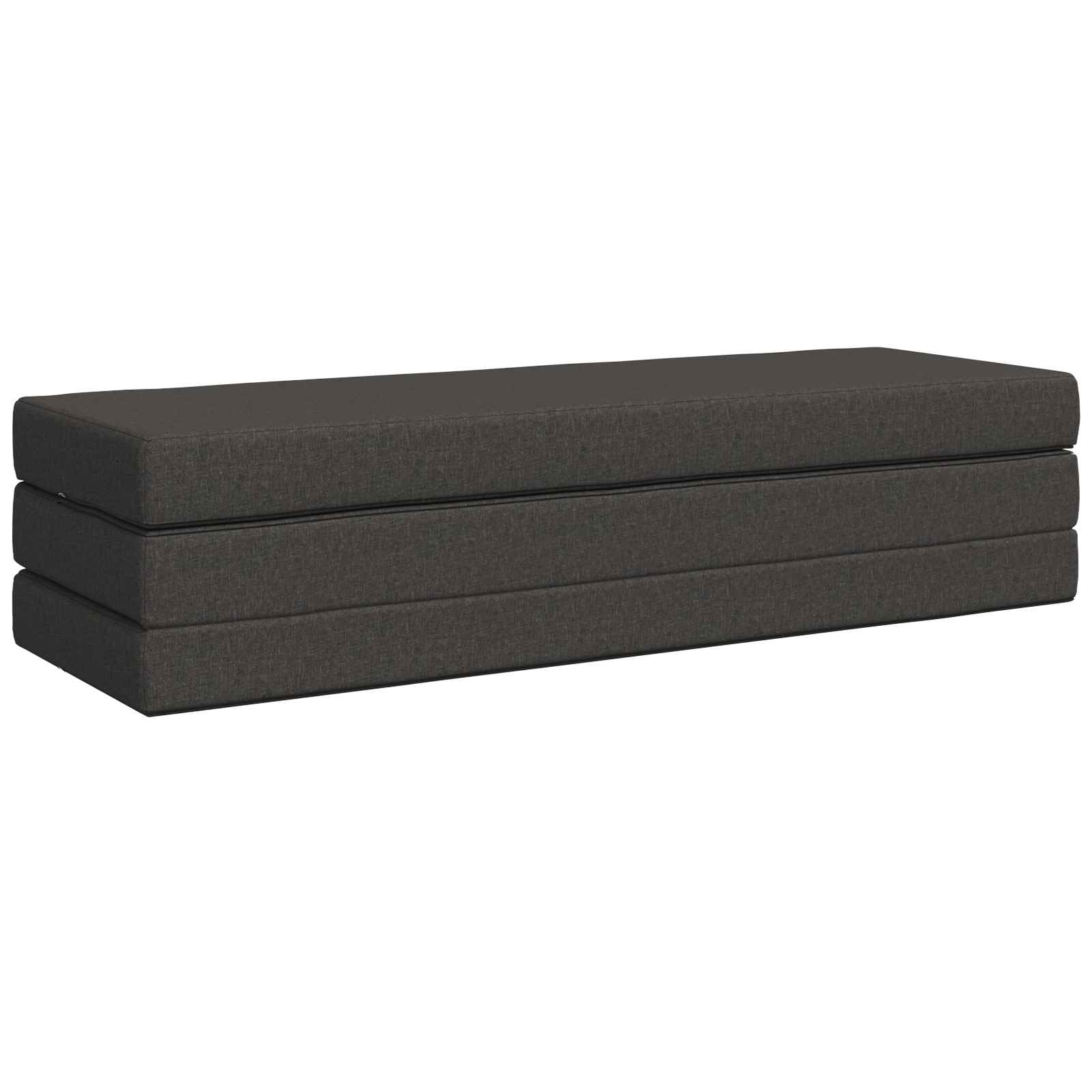 Klappsofa Bett 200 x 67 x 45 cm Dunkelgrau