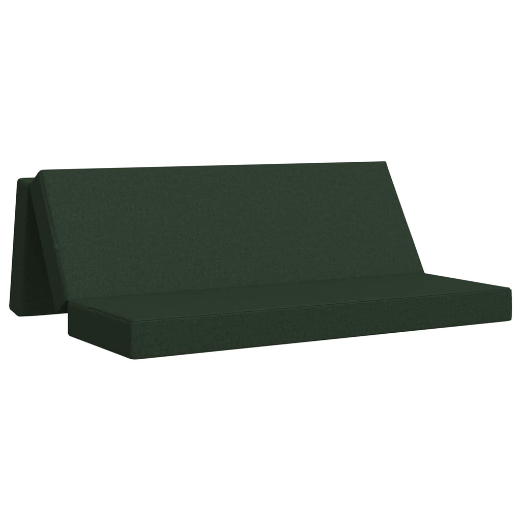 Klappsofa Bett 200 x 67 x 45 cm Dunkelgrün