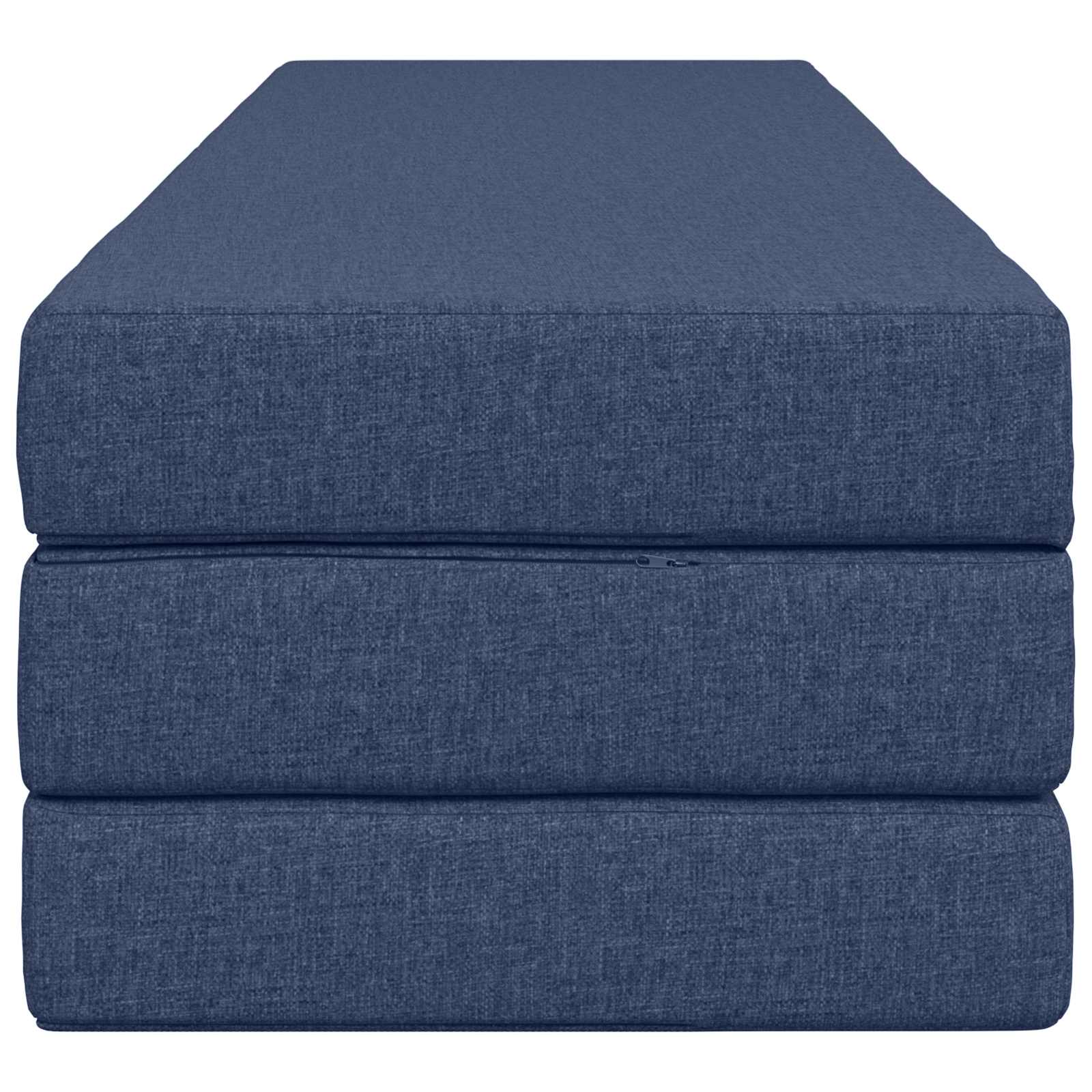 Klappsofa Bett 200 x 67 x 45 cm Blau
