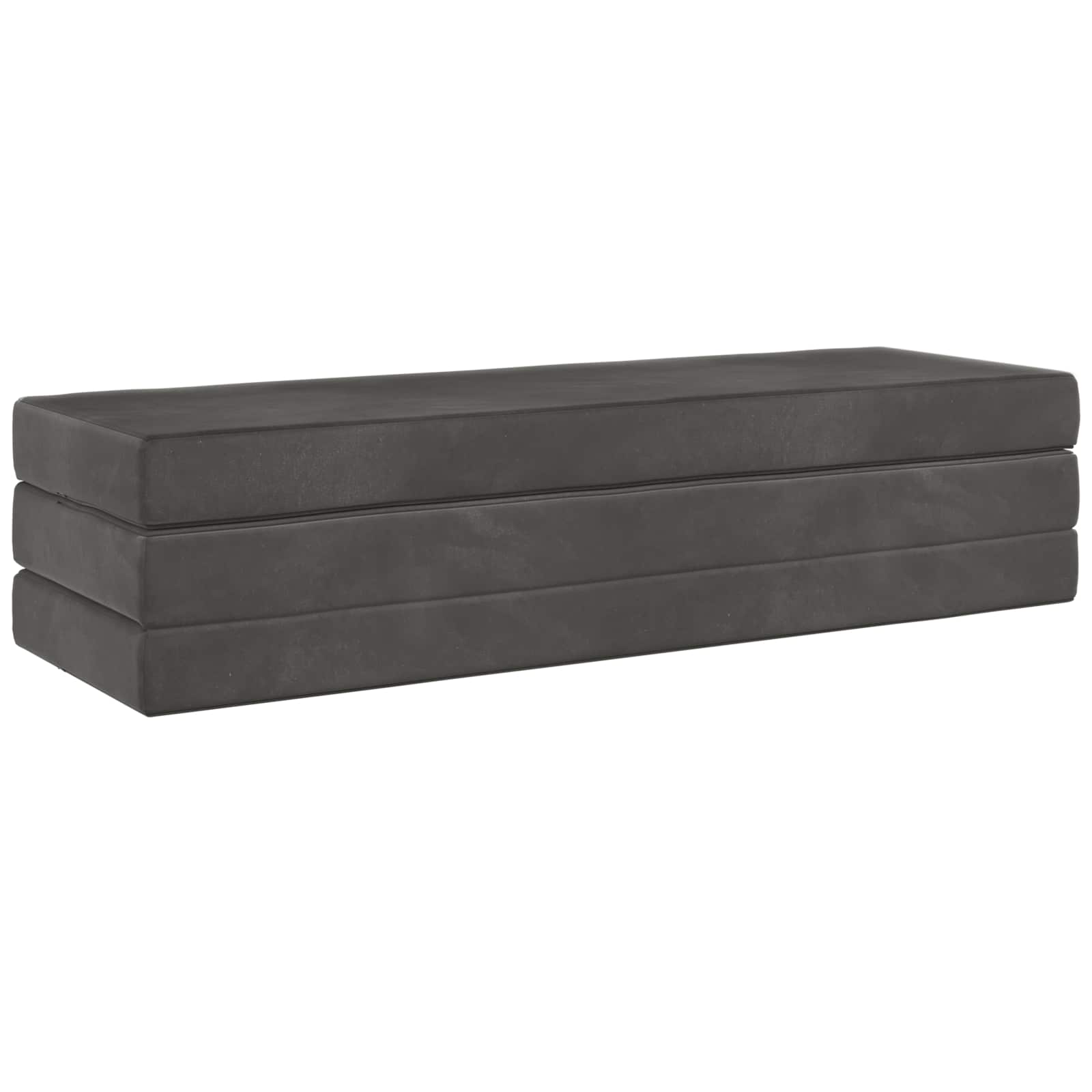 Klappsofa Bett 200 x 67 x 45 cm Dunkelgrau
