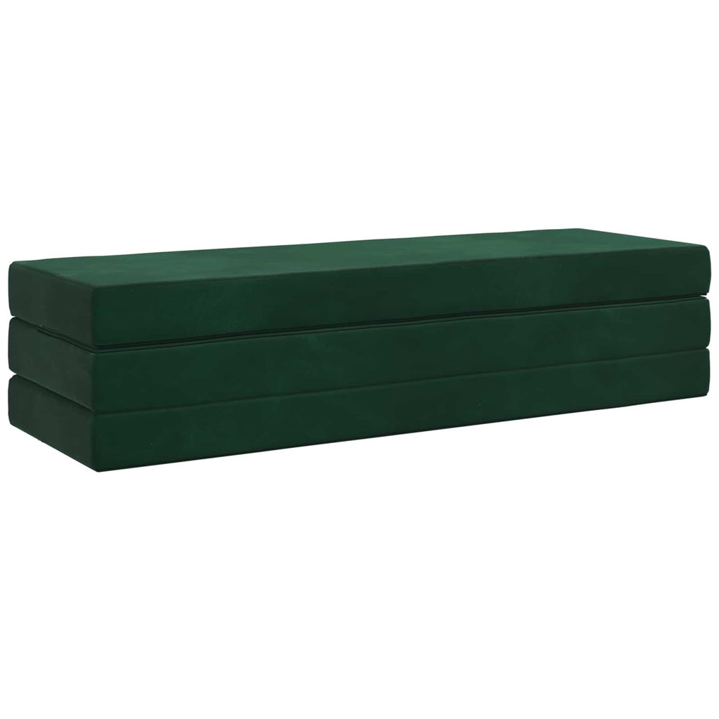 Klappsofa Bett 200 x 67 x 45 cm Dunkelgrün