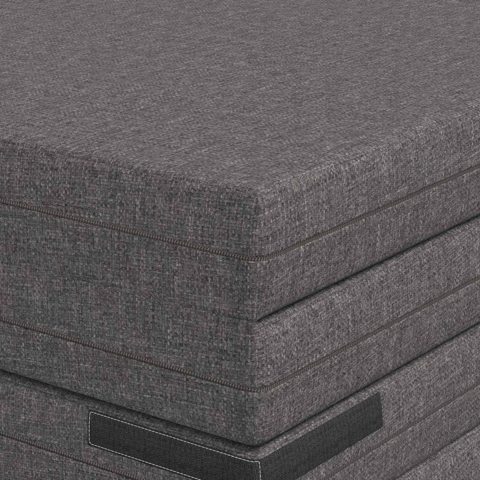 Klappsofa Bett 140 x 67 x 45 cm Hellgrau