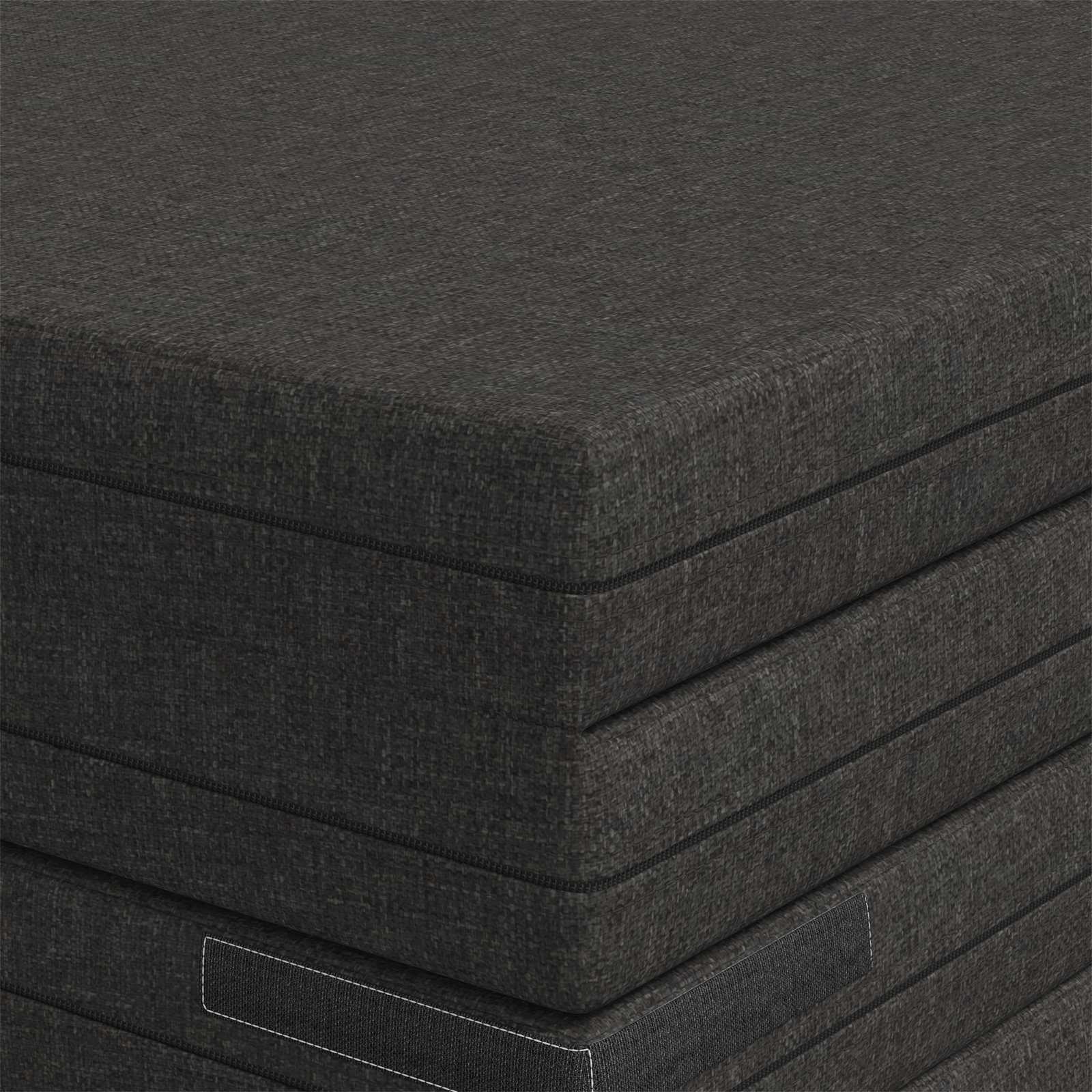 Klappsofa Bett 140 x 67 x 45 cm Dunkelgrau