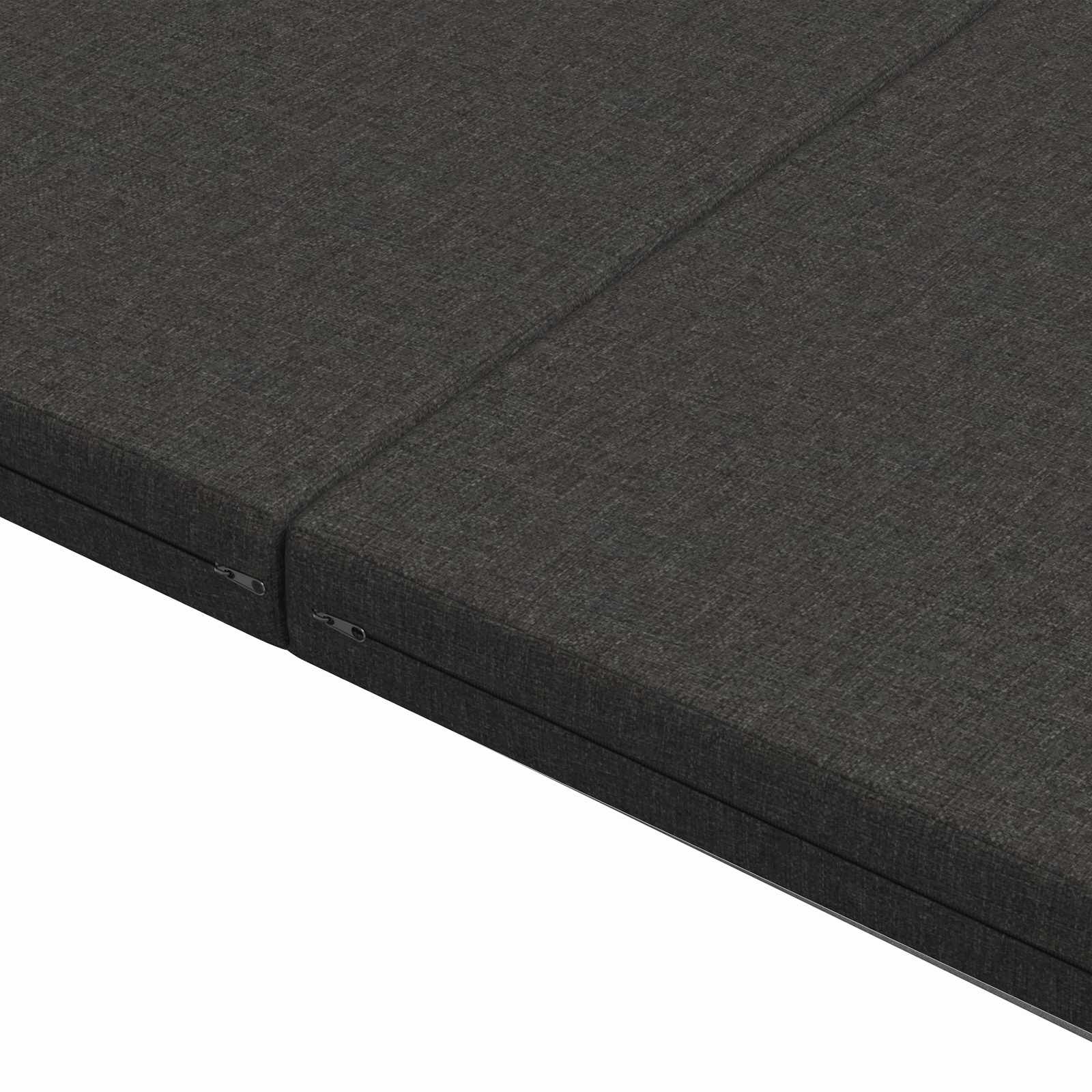 Klappsofa Bett 140 x 67 x 45 cm Dunkelgrau