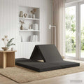 Klappsofa Bett 140 x 67 x 45 cm Dunkelgrau