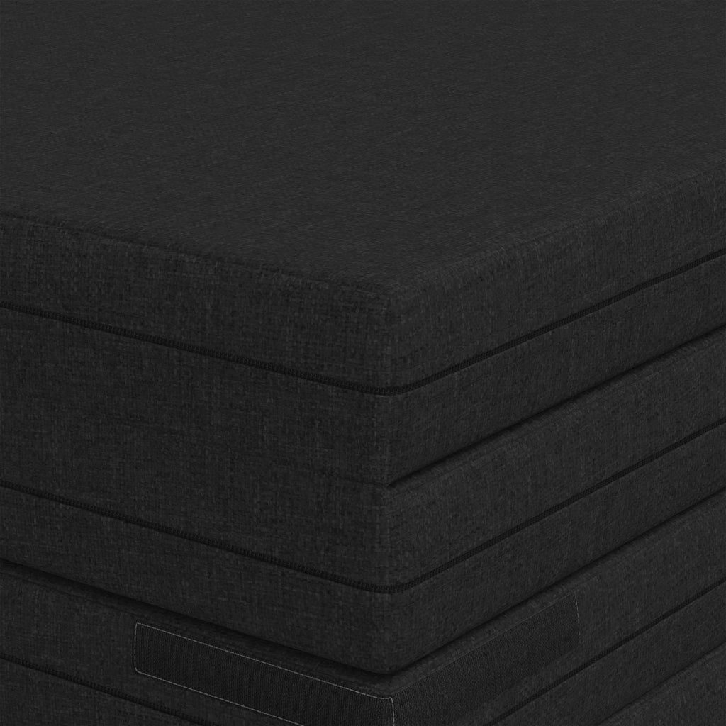 Klappsofa Bett 140 x 67 x 45 cm Schwarz