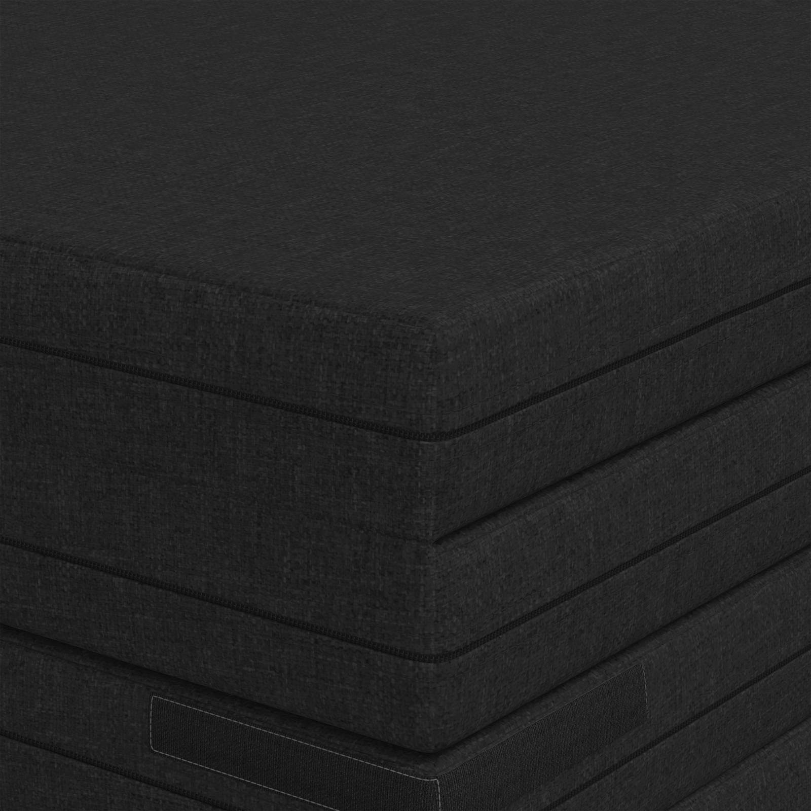 Klappsofa Bett 140 x 67 x 45 cm Schwarz