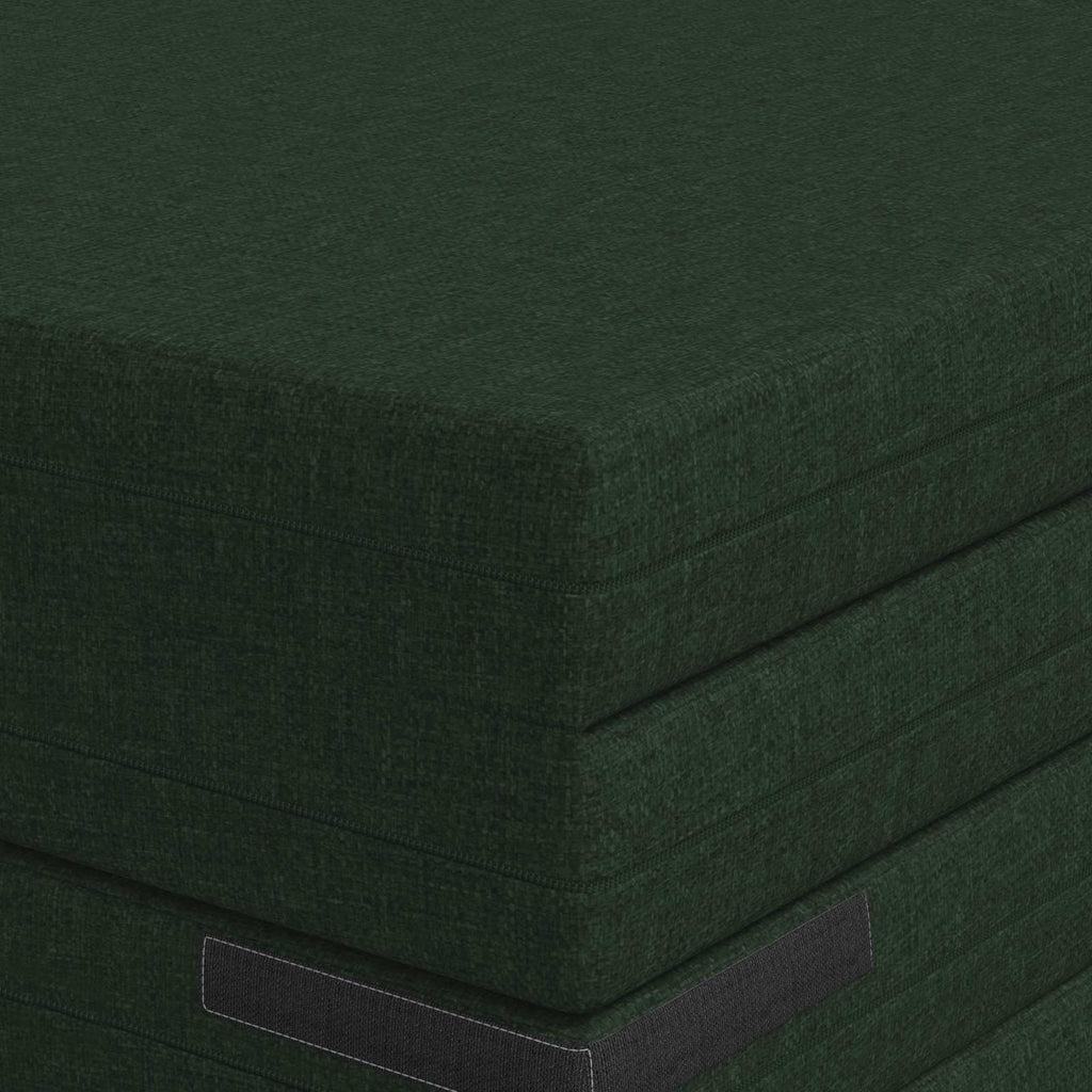 Klappsofa Bett 140 x 67 x 45 cm Dunkelgrün