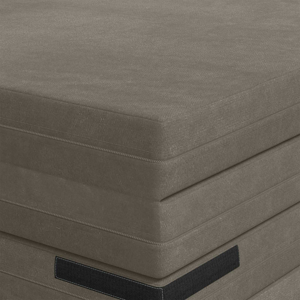 Klappsofa Bett 140 x 67 x 45 cm Hellgrau