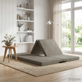 Klappsofa Bett 140 x 67 x 45 cm Hellgrau