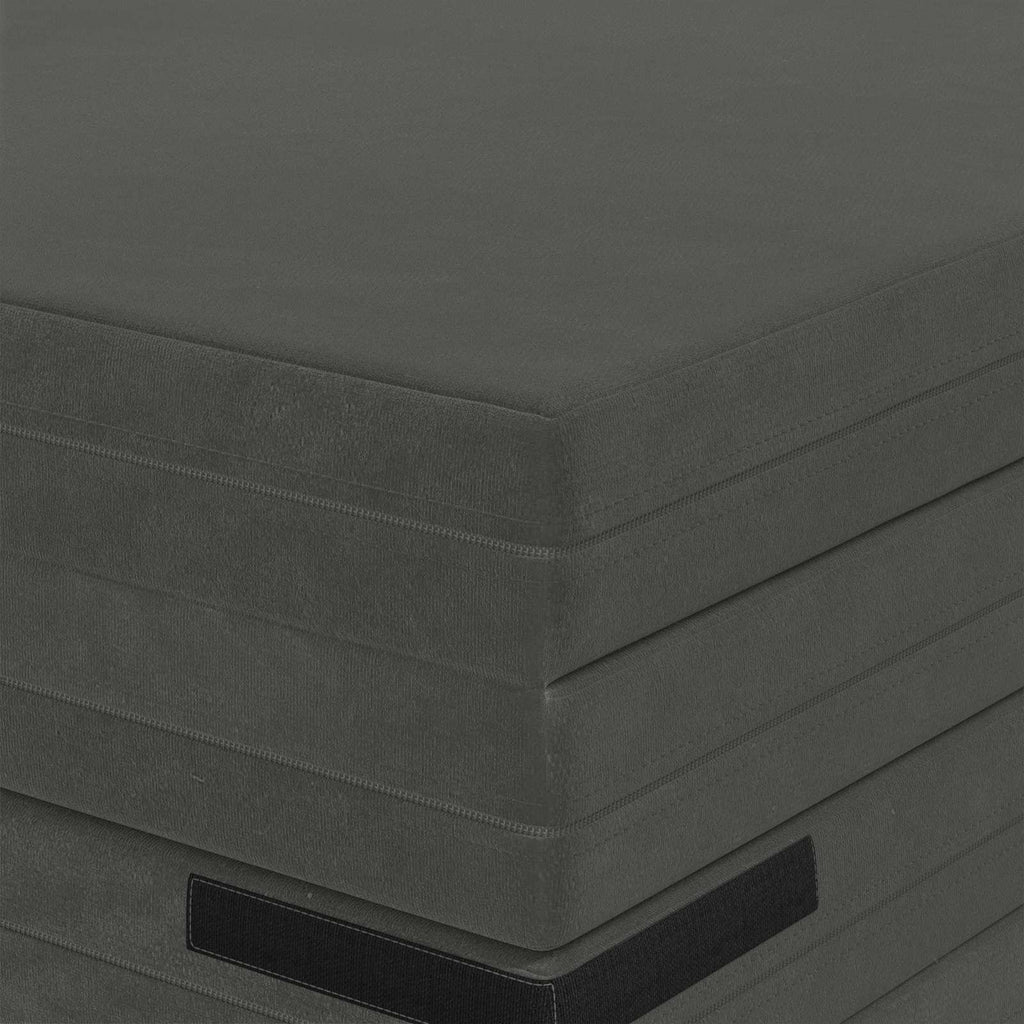 Klappsofa Bett 140 x 67 x 45 cm Dunkelgrau