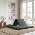 Klappsofa Bett 140 x 67 x 45 cm Dunkelgrau
