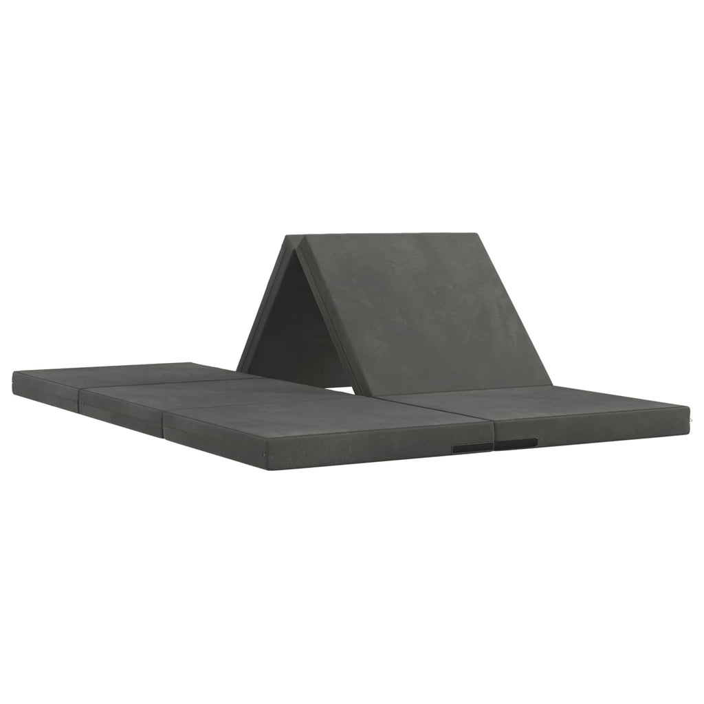 Klappsofa Bett 140 x 67 x 45 cm Dunkelgrau