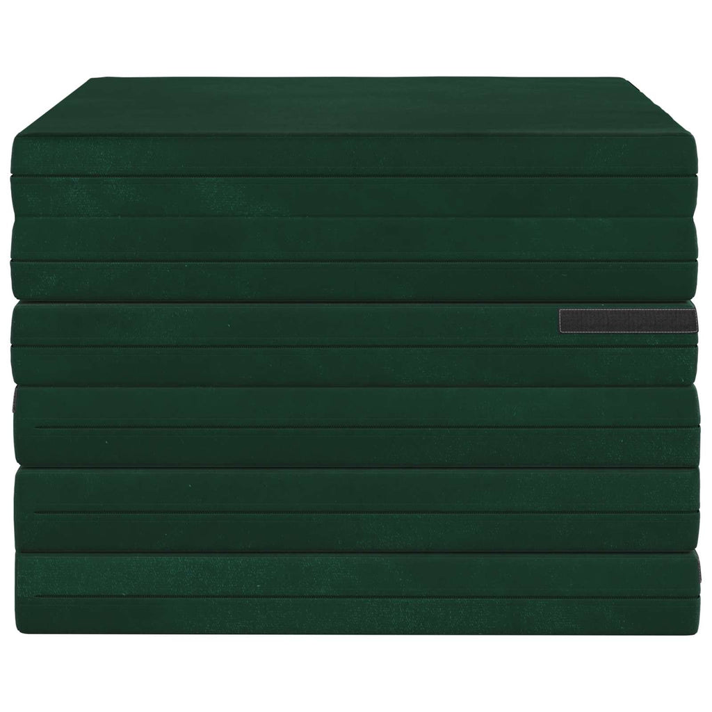 Klappsofa Bett 140 x 67 x 45 cm Dunkelgrün
