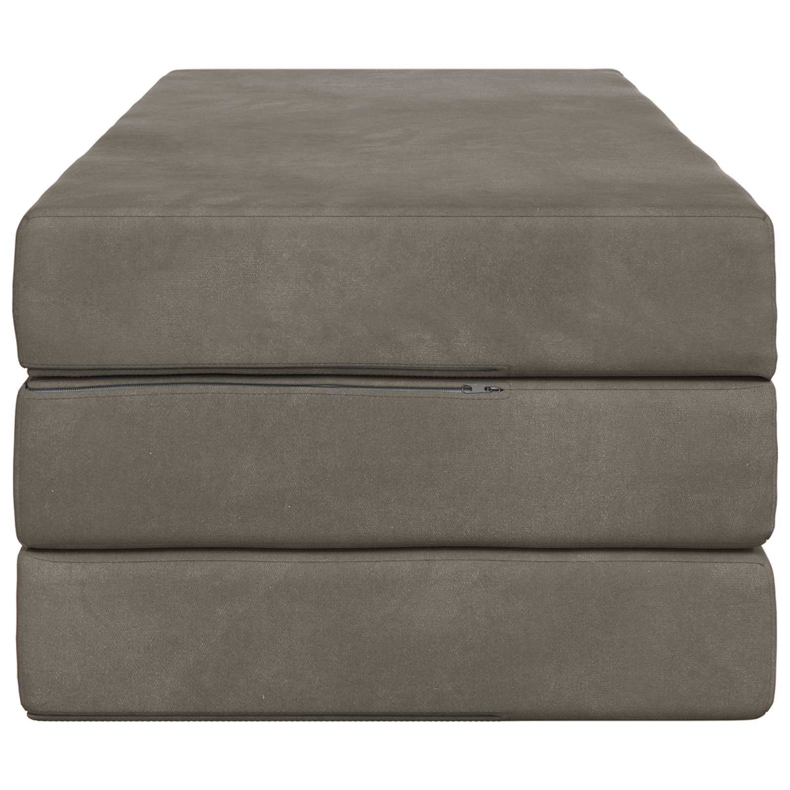 Klappsofa Bett 160 x 67 x 45 cm Hellgrau