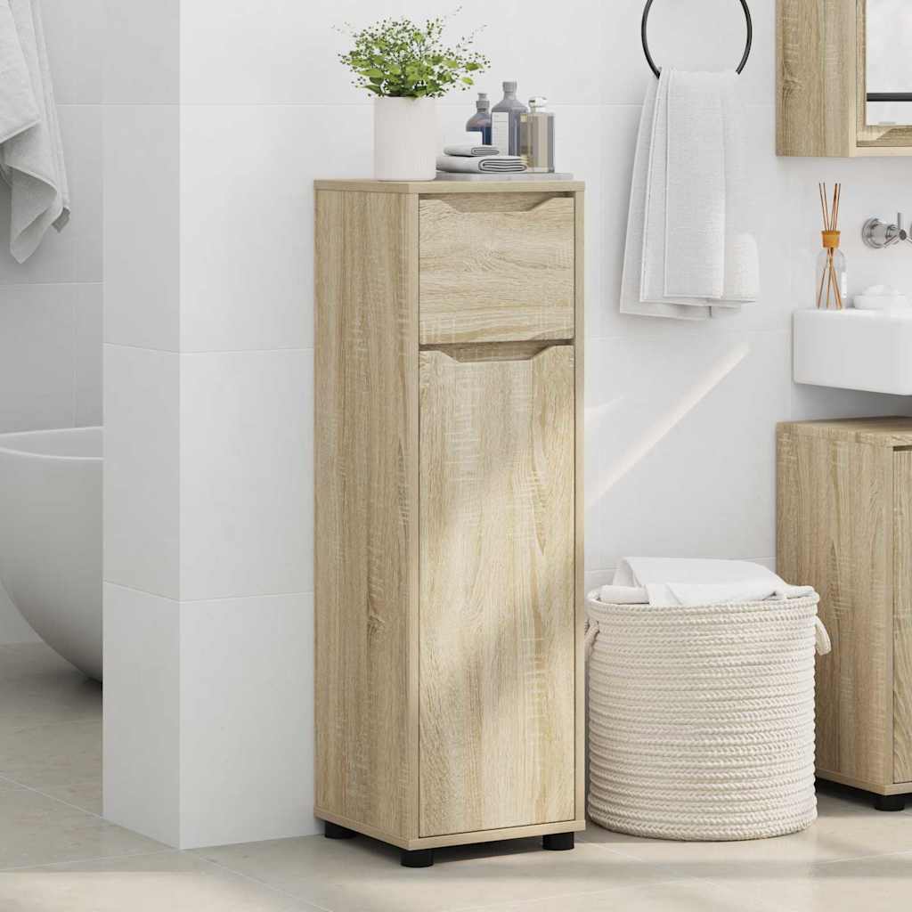 Badezimmerschrank Sonoma-Eiche 30,5 x 30 x 101 cm Holzwerkstoff