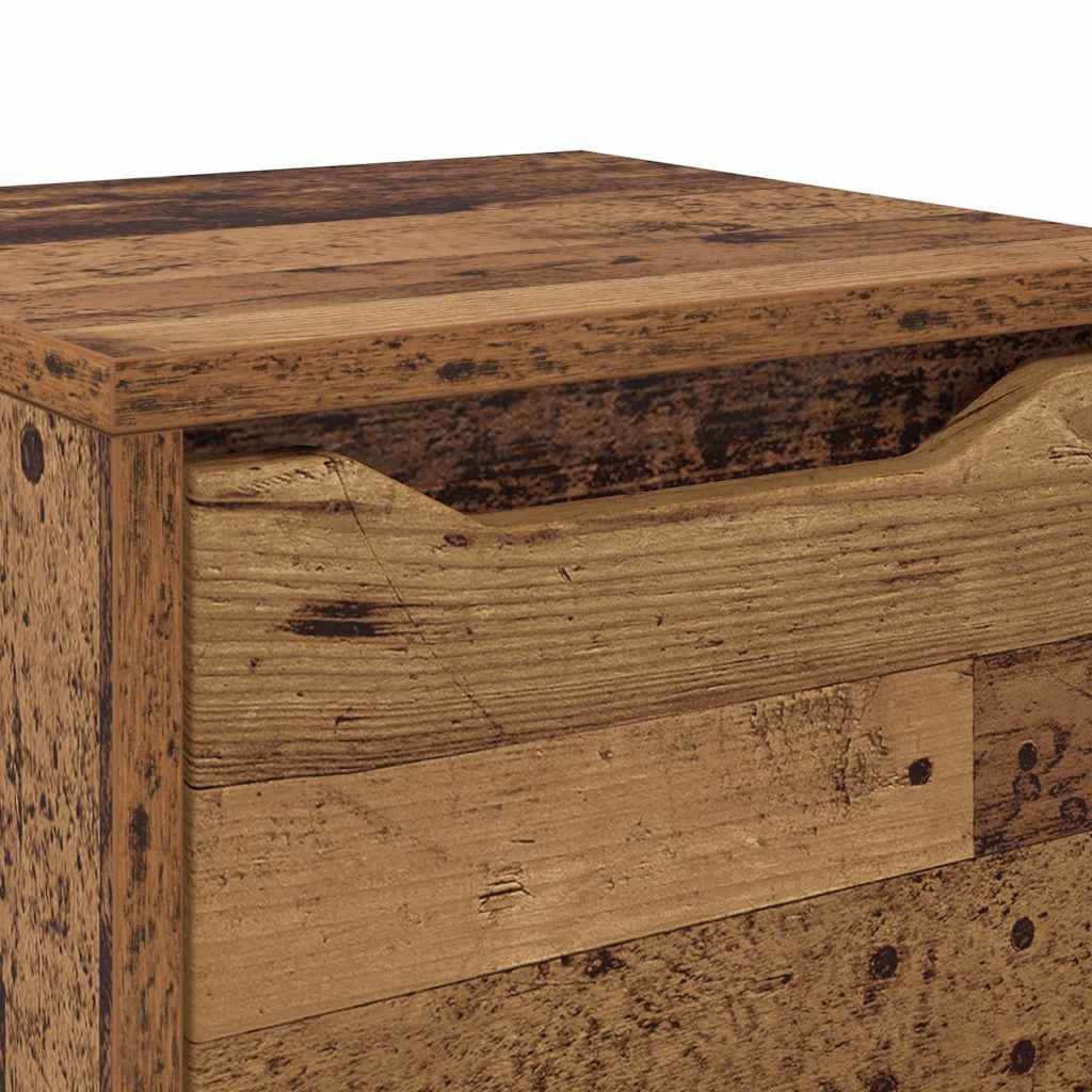 Badezimmerschrank Altholz 30,5 x 30 x 101 cm Holzwerkstoff