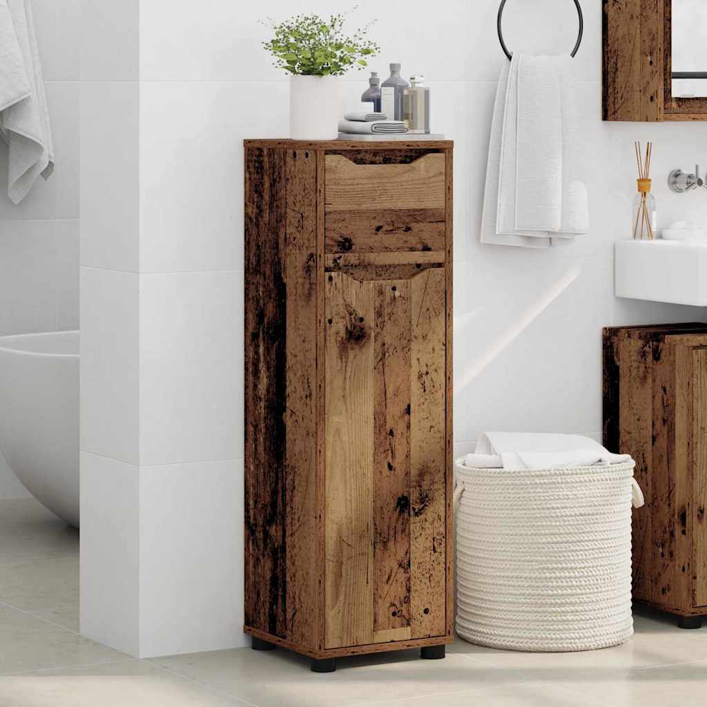 Badezimmerschrank Altholz 30,5 x 30 x 101 cm Holzwerkstoff