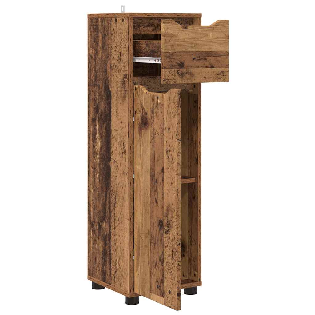 Badezimmerschrank Altholz 30,5 x 30 x 101 cm Holzwerkstoff