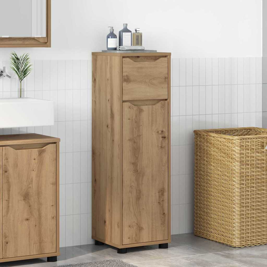 Badezimmerschrank mit Regal Artisan-Eiche 30,5 x 30 x 101 cm