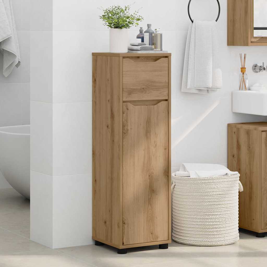 Badezimmerschrank mit Regal Artisan-Eiche 30,5 x 30 x 101 cm