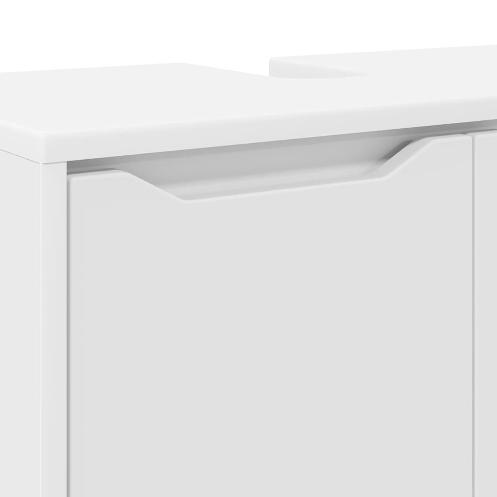 Badezimmerwaschbecken-Schrank mit Regal Weiß 60 x 30 x 60 cm