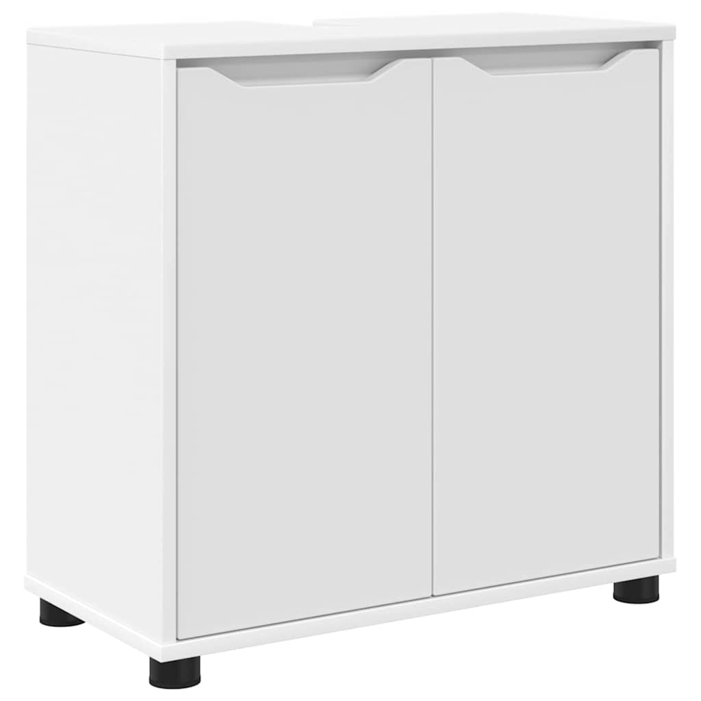 Badezimmerwaschbecken-Schrank mit Regal Weiß 60 x 30 x 60 cm
