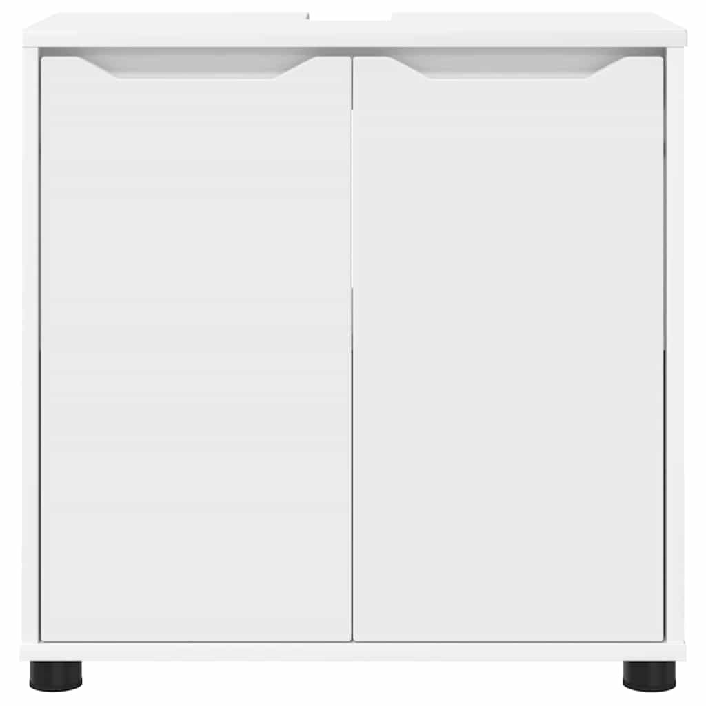 Badezimmerwaschbecken-Schrank mit Regal Weiß 60 x 30 x 60 cm