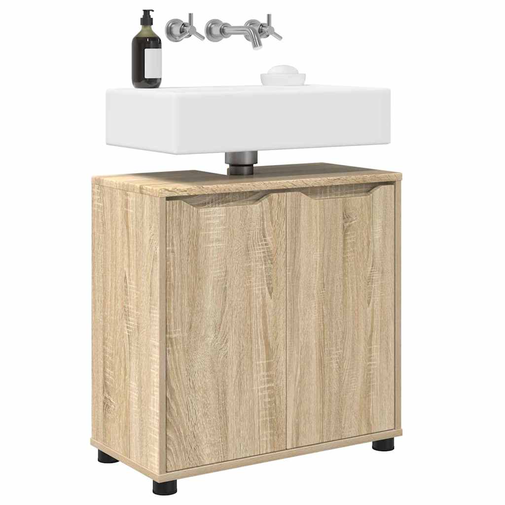 Badezimmerwaschbecken-Schrank Sonoma-Eiche 60 x 30 x 60 cm