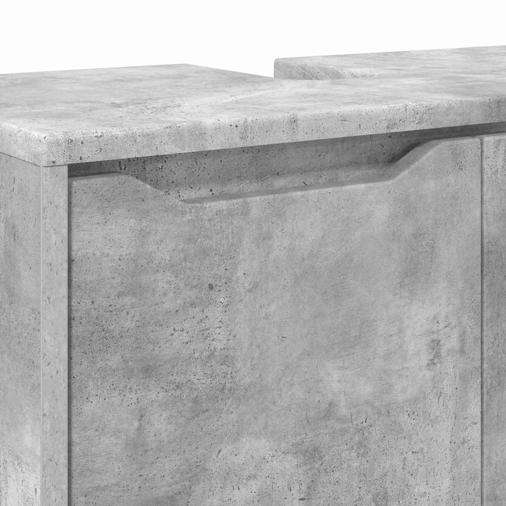 Badezimmerwaschbecken-Schrank Beton Grau 60 x 30 x 60 cm