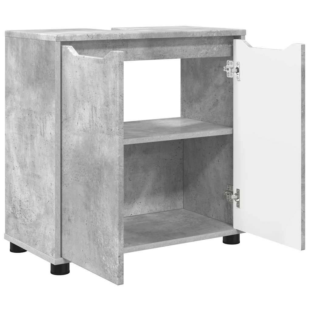 Badezimmerwaschbecken-Schrank Beton Grau 60 x 30 x 60 cm