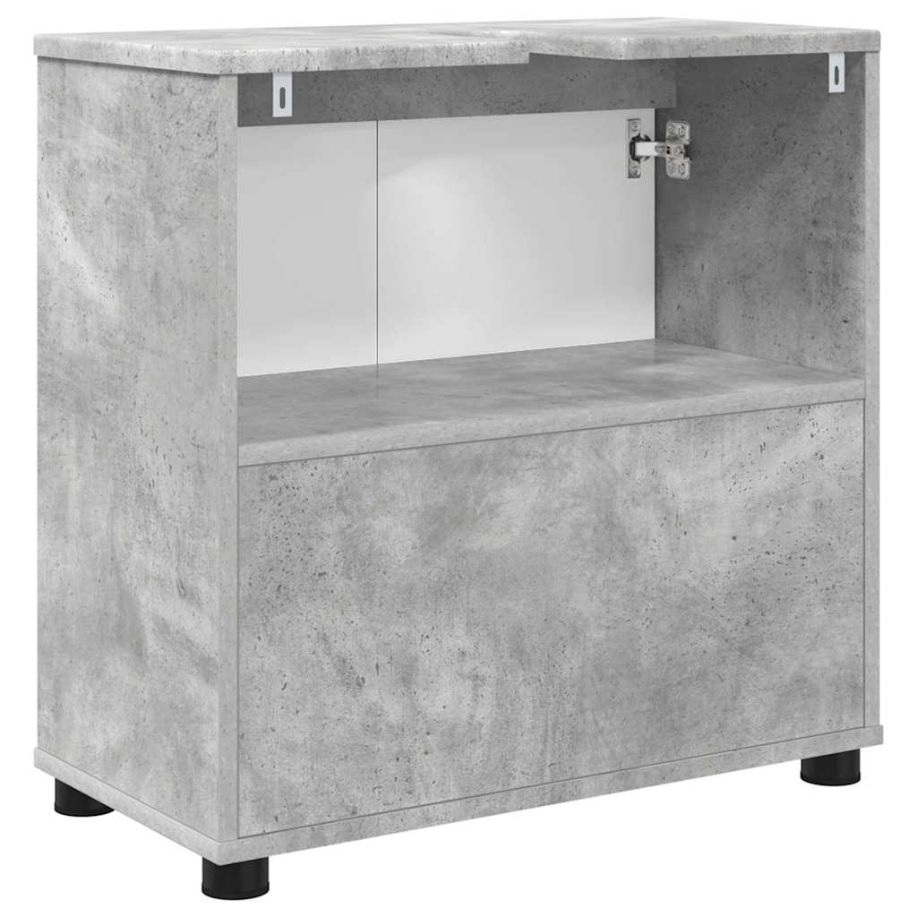 Badezimmerwaschbecken-Schrank Beton Grau 60 x 30 x 60 cm