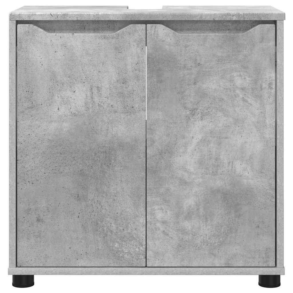 Badezimmerwaschbecken-Schrank Beton Grau 60 x 30 x 60 cm