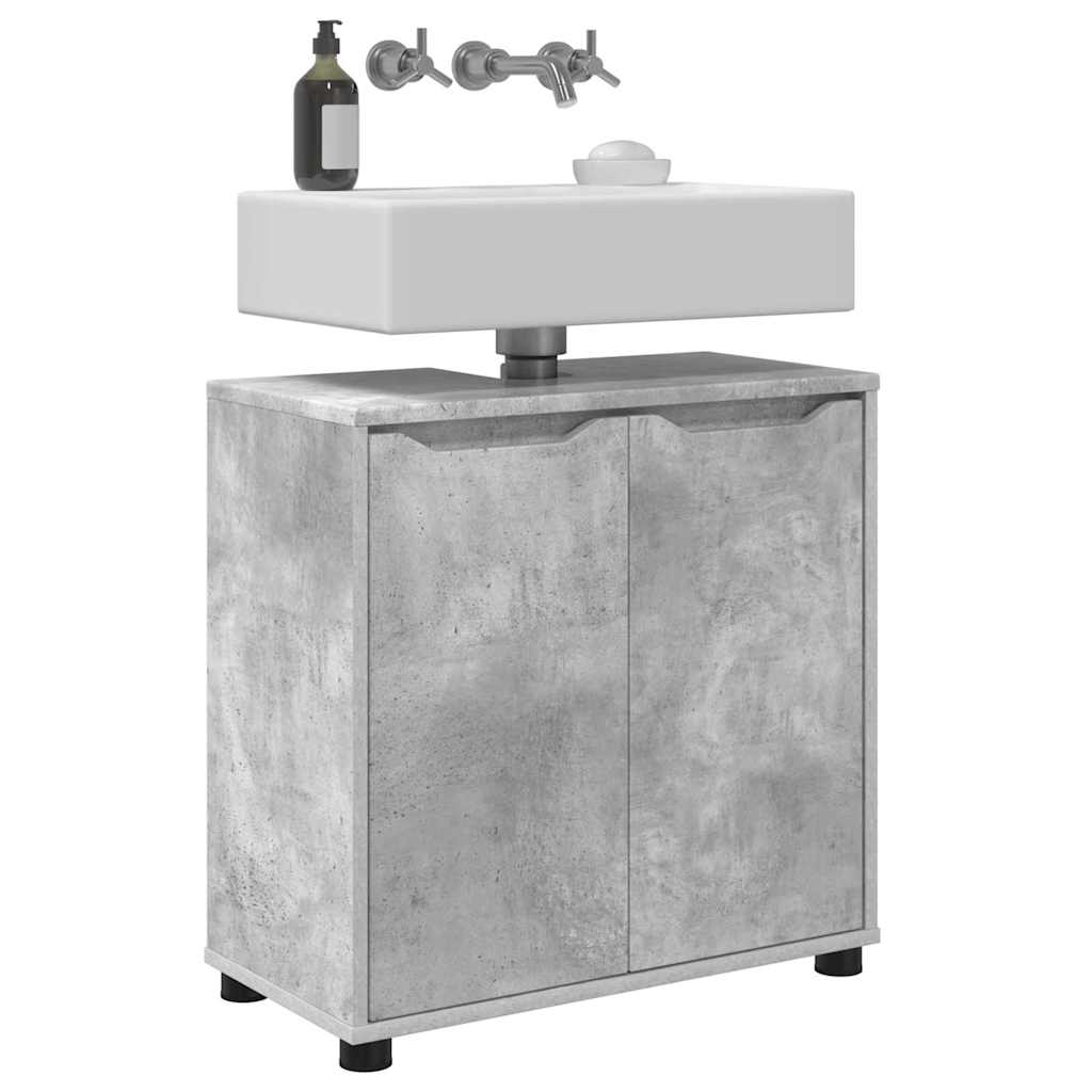 Badezimmerwaschbecken-Schrank Beton Grau 60 x 30 x 60 cm