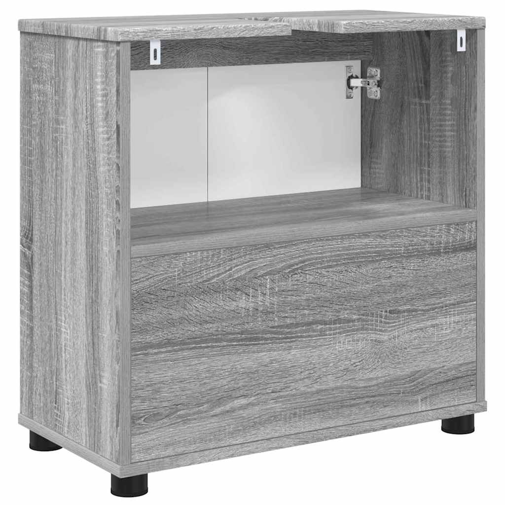 Badezimmerwaschbecken-Schrank Graues Sonoma 60 x 30 x 60 cm