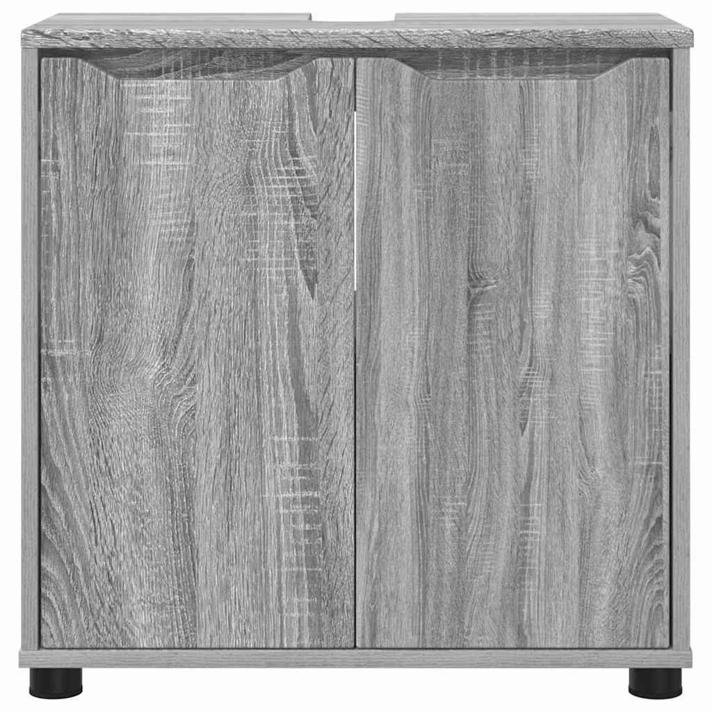 Badezimmerwaschbecken-Schrank Graues Sonoma 60 x 30 x 60 cm