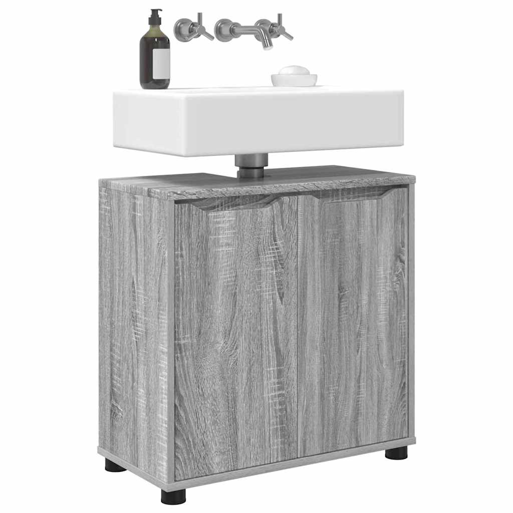 Badezimmerwaschbecken-Schrank Graues Sonoma 60 x 30 x 60 cm