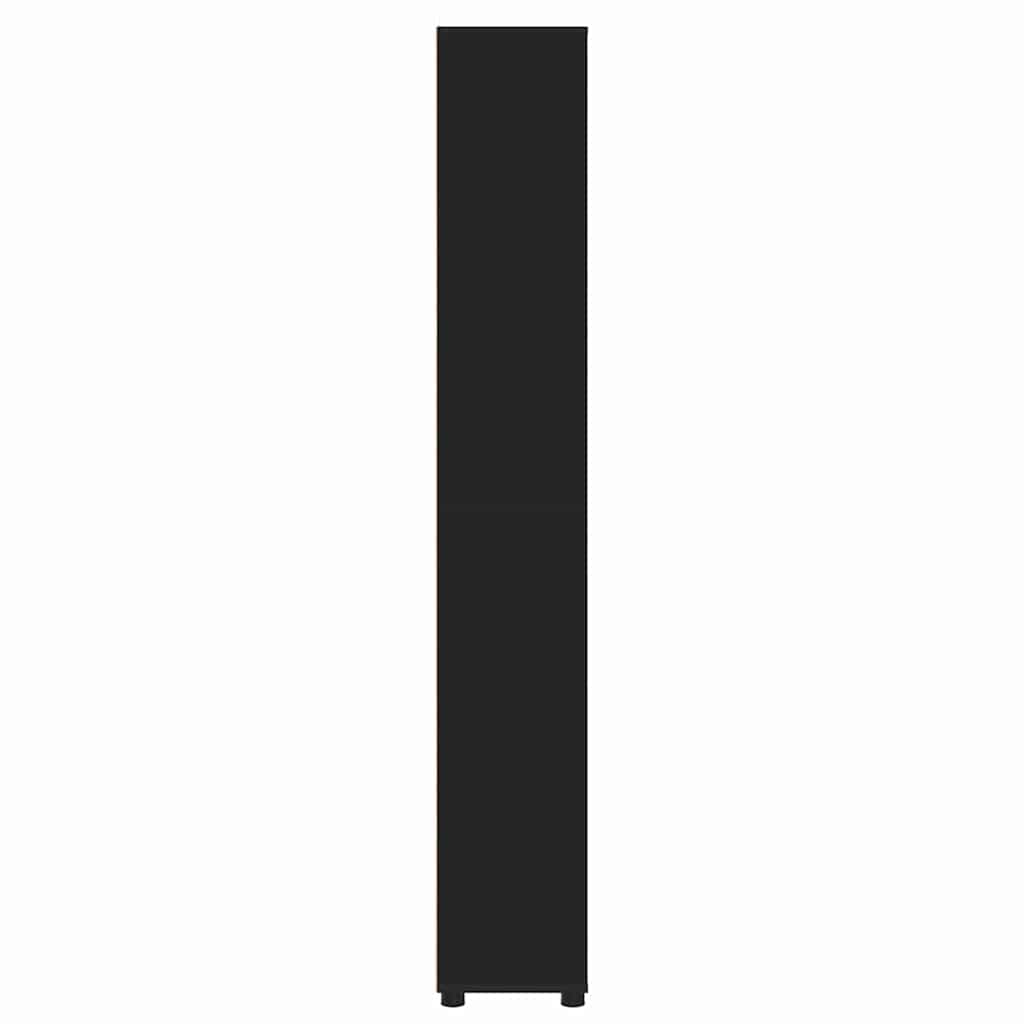 Badezimmerschrank Schwarz 30,5 x 30 x 195 cm Holzwerkstoff