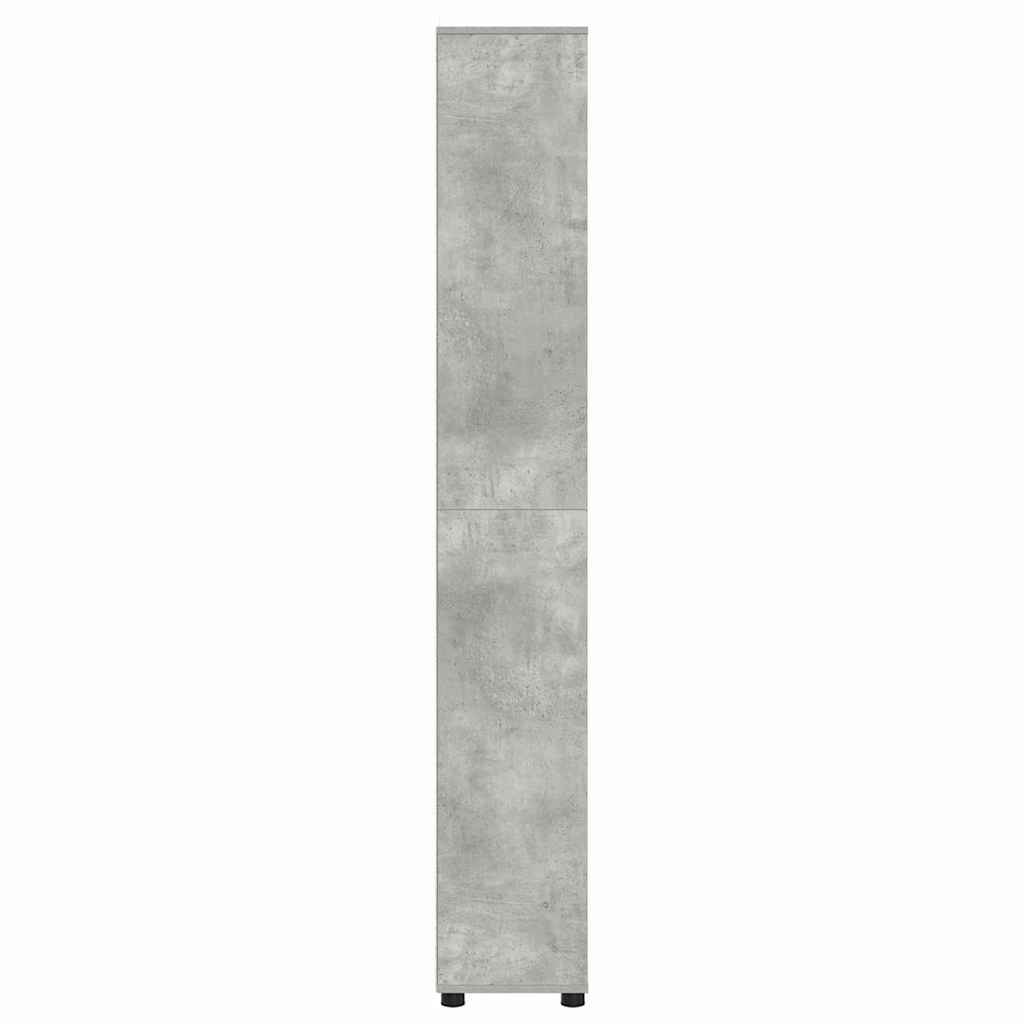 Badezimmerschrank Beton Grau 30,5 x 30 x 195 cm Holzwerkstoff
